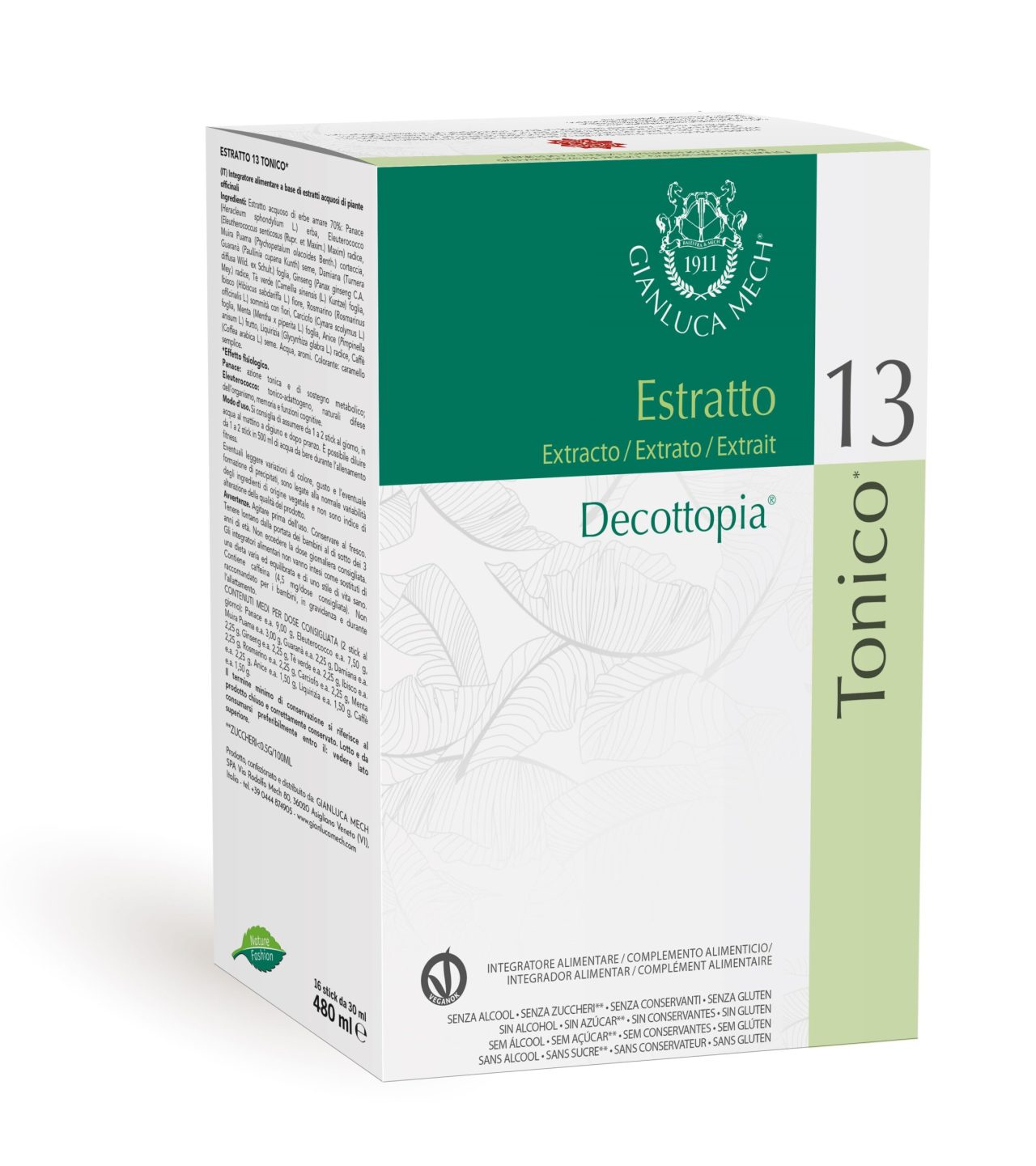 TONICO ESTRATTO 13 &ndash; тонизирующая пищевая добавка на растительных экстрактах, Таллинн